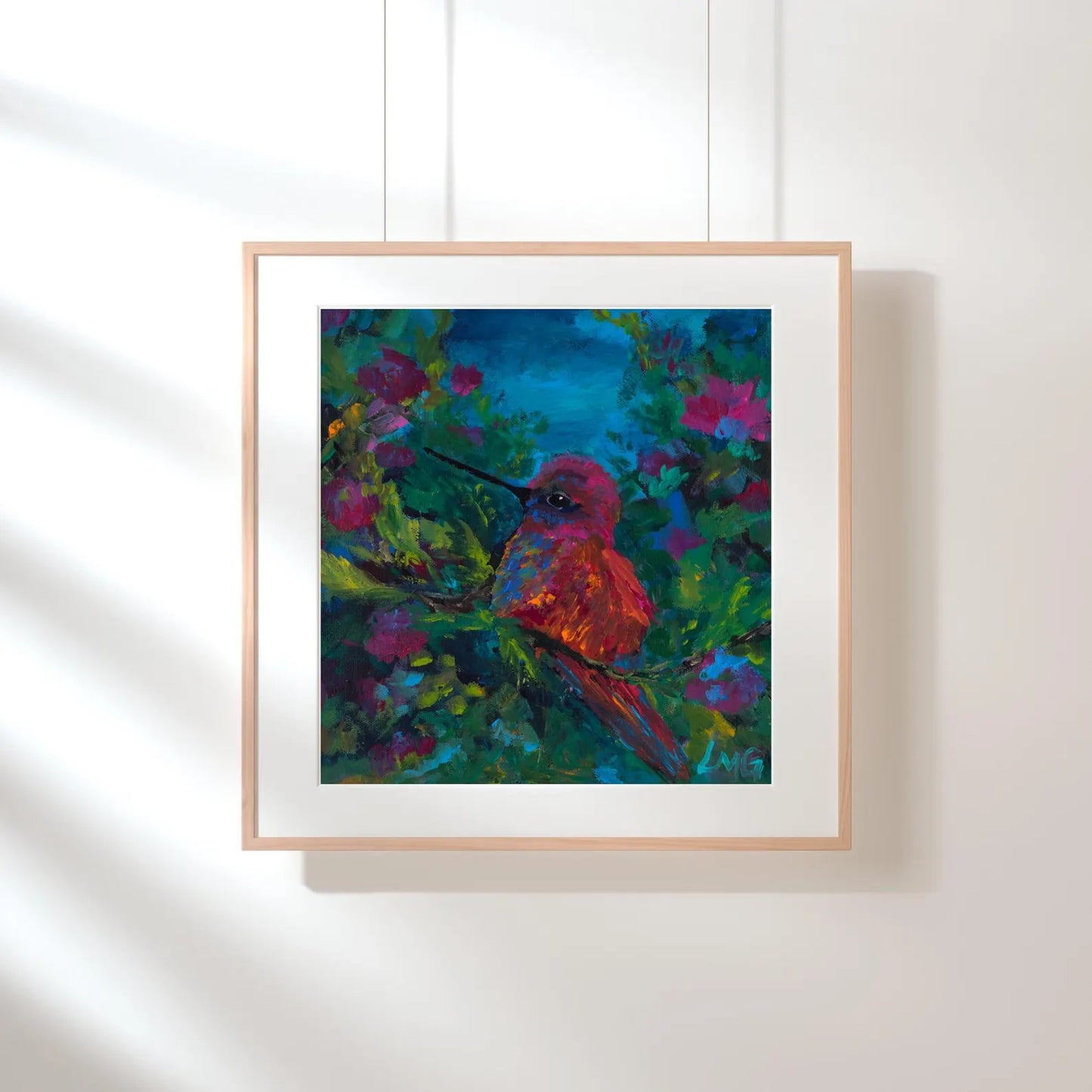 Chubby Hummingbird Print